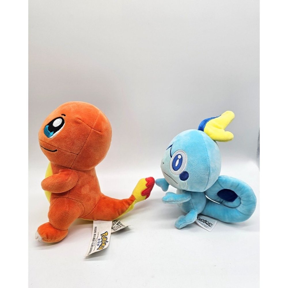 Pokemon Charmander And Sobble 8" Plush Pair Nintendo Vintage 1997 Charmander - Picture 4 of 13